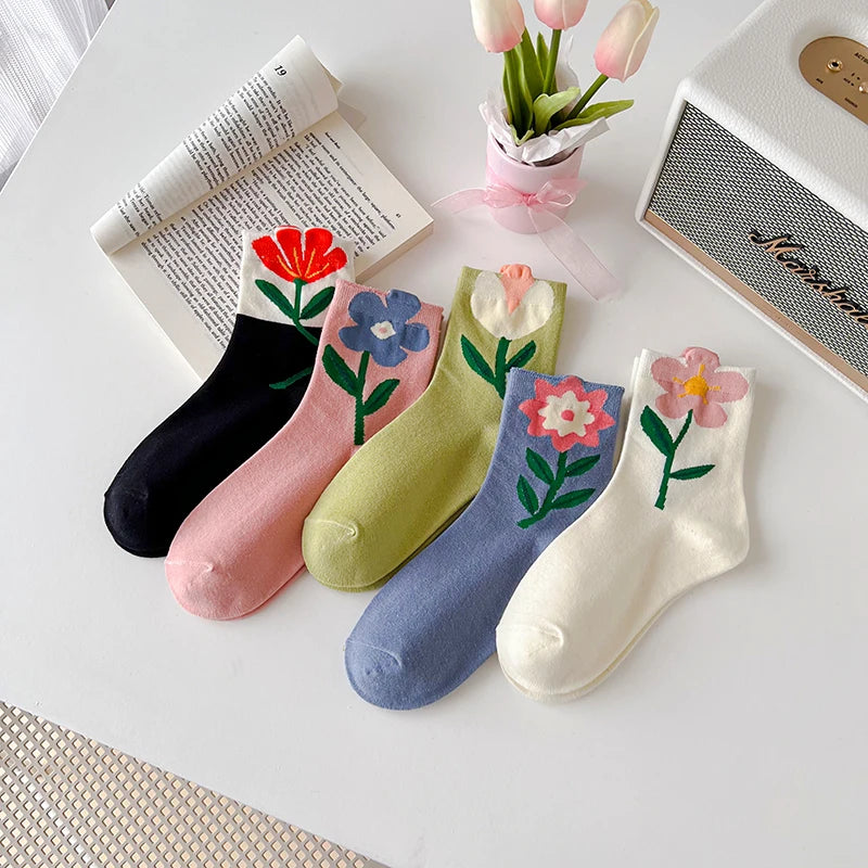 Springtime Blossom Socks