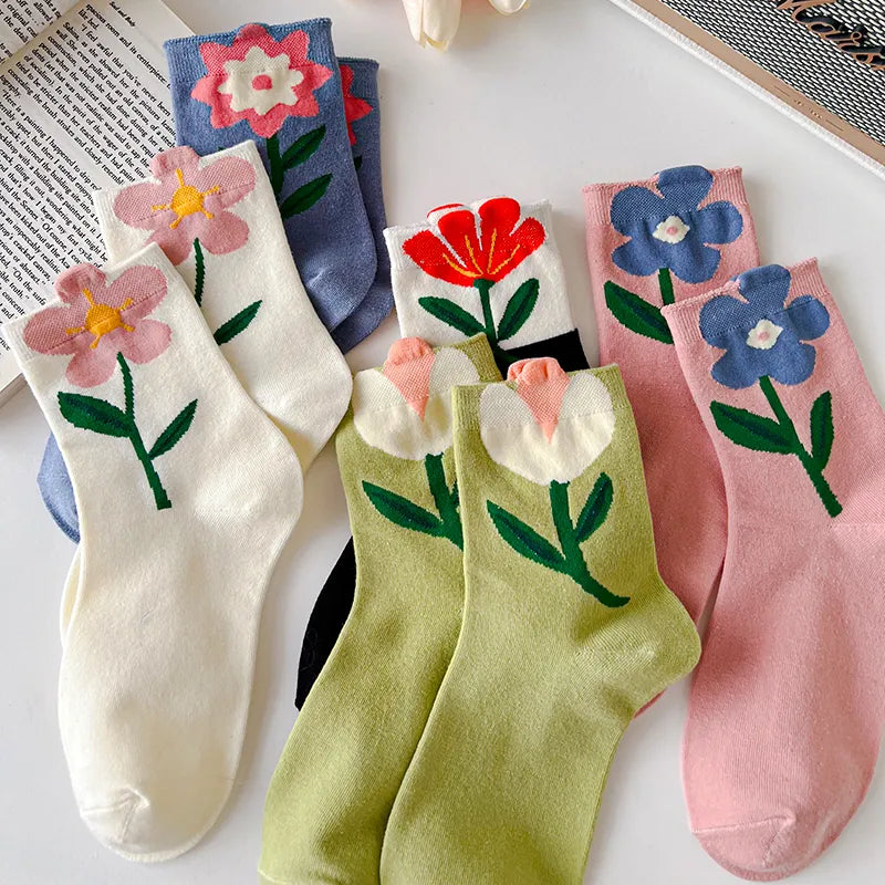 Springtime Blossom Socks