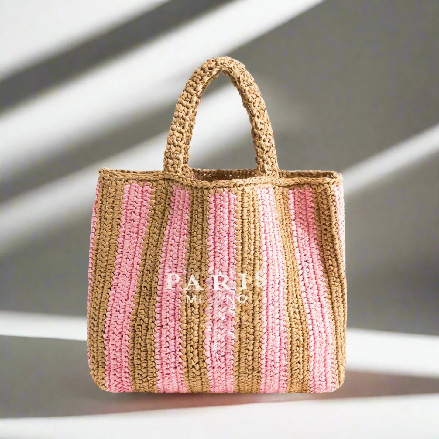 Handwoven Straw Beach Tote