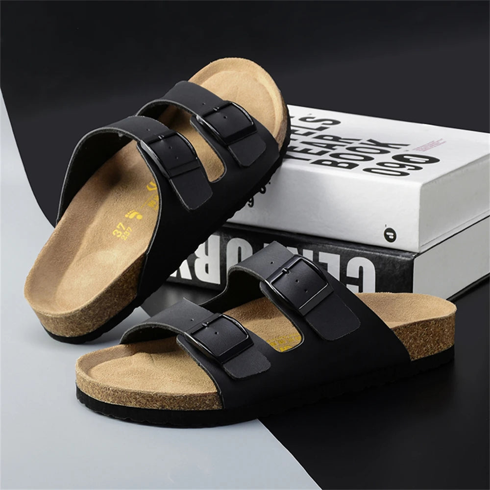 Coastal Comfort Leather Sandals