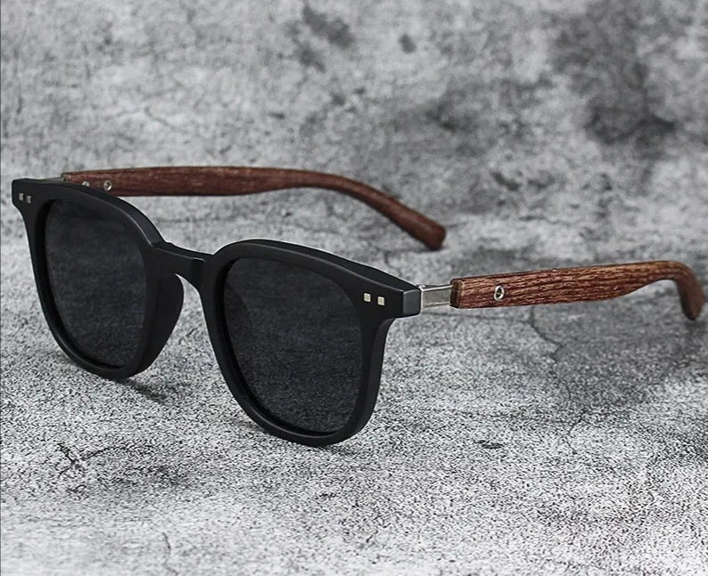 Wood Grain Polarized Sunglasses