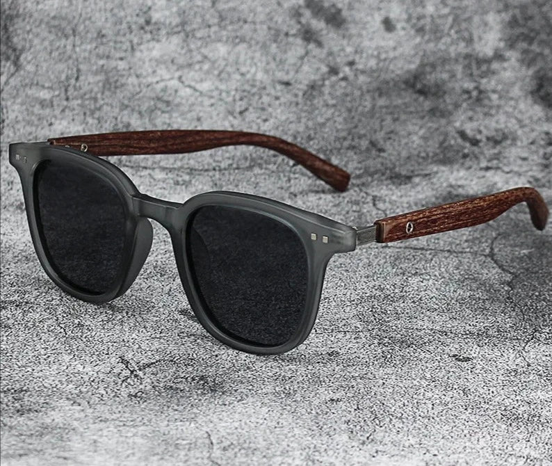 Wood Grain Polarized Sunglasses