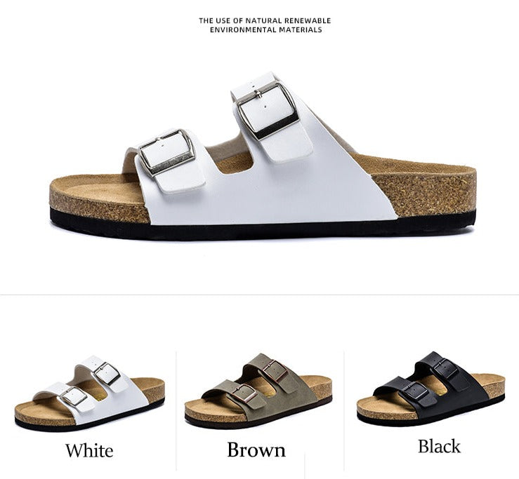 Coastal Comfort Leather Sandals