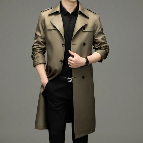 The Heritage Double-Breasted Trench Coat – Timeless Elegance, Modern Sophistication