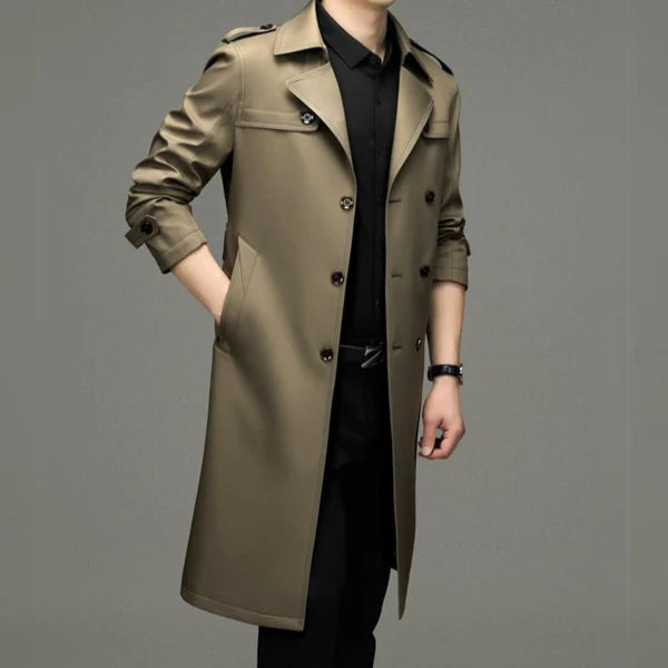 The Heritage Double-Breasted Trench Coat – Timeless Elegance, Modern Sophistication