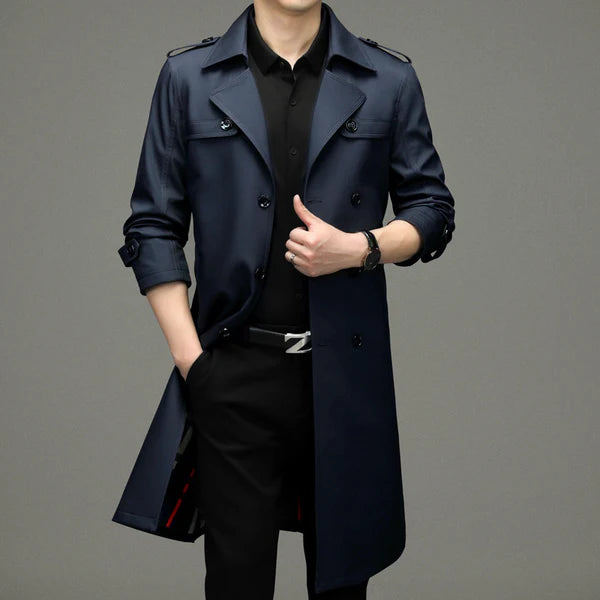 The Heritage Double-Breasted Trench Coat – Timeless Elegance, Modern Sophistication