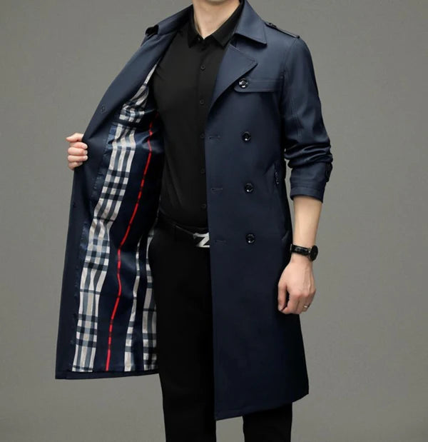 The Heritage Double-Breasted Trench Coat – Timeless Elegance, Modern Sophistication