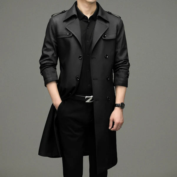 The Heritage Double-Breasted Trench Coat – Timeless Elegance, Modern Sophistication