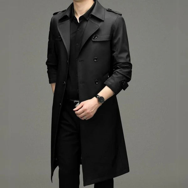 The Heritage Double-Breasted Trench Coat – Timeless Elegance, Modern Sophistication